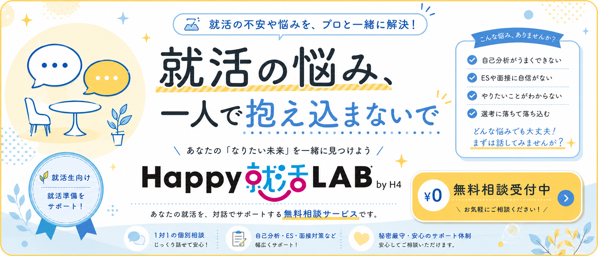 Happy就活LABのバナー画像
