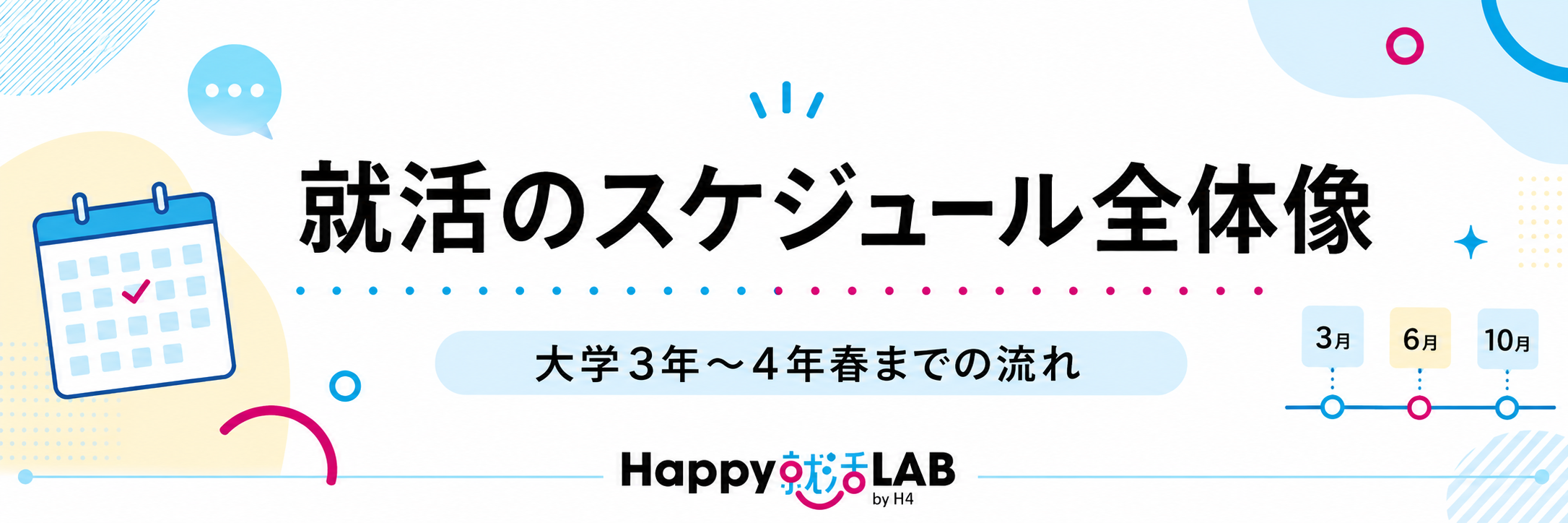 就活のスケジュール全体像